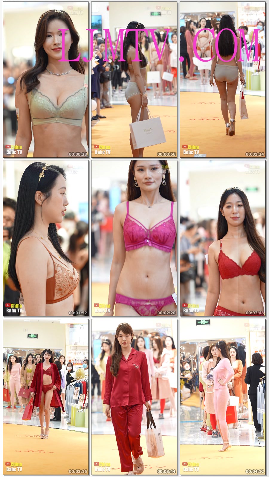 4k视频圣诞快乐-2023年11月长通道广百之夜内衣秀（单人辑冬下着