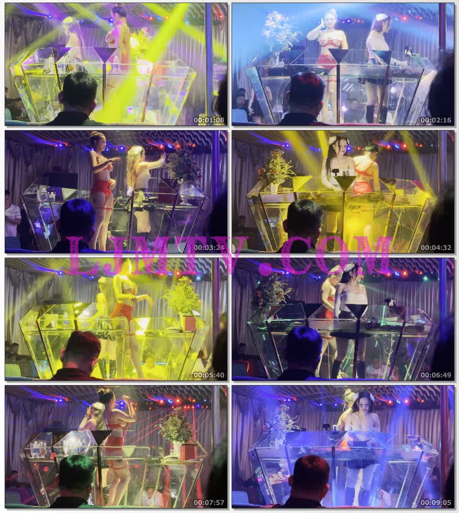 超小奶罩夹住客人打赏的小费的暴露大胸绑带舞女-4K视频