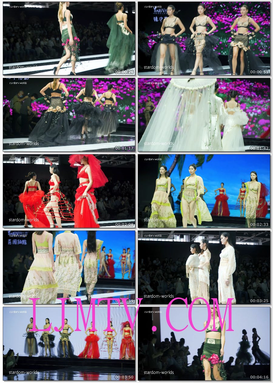 Show2023广州内衣展羽诗芬内衣秀性感美女模特时尚秀场下着モデル