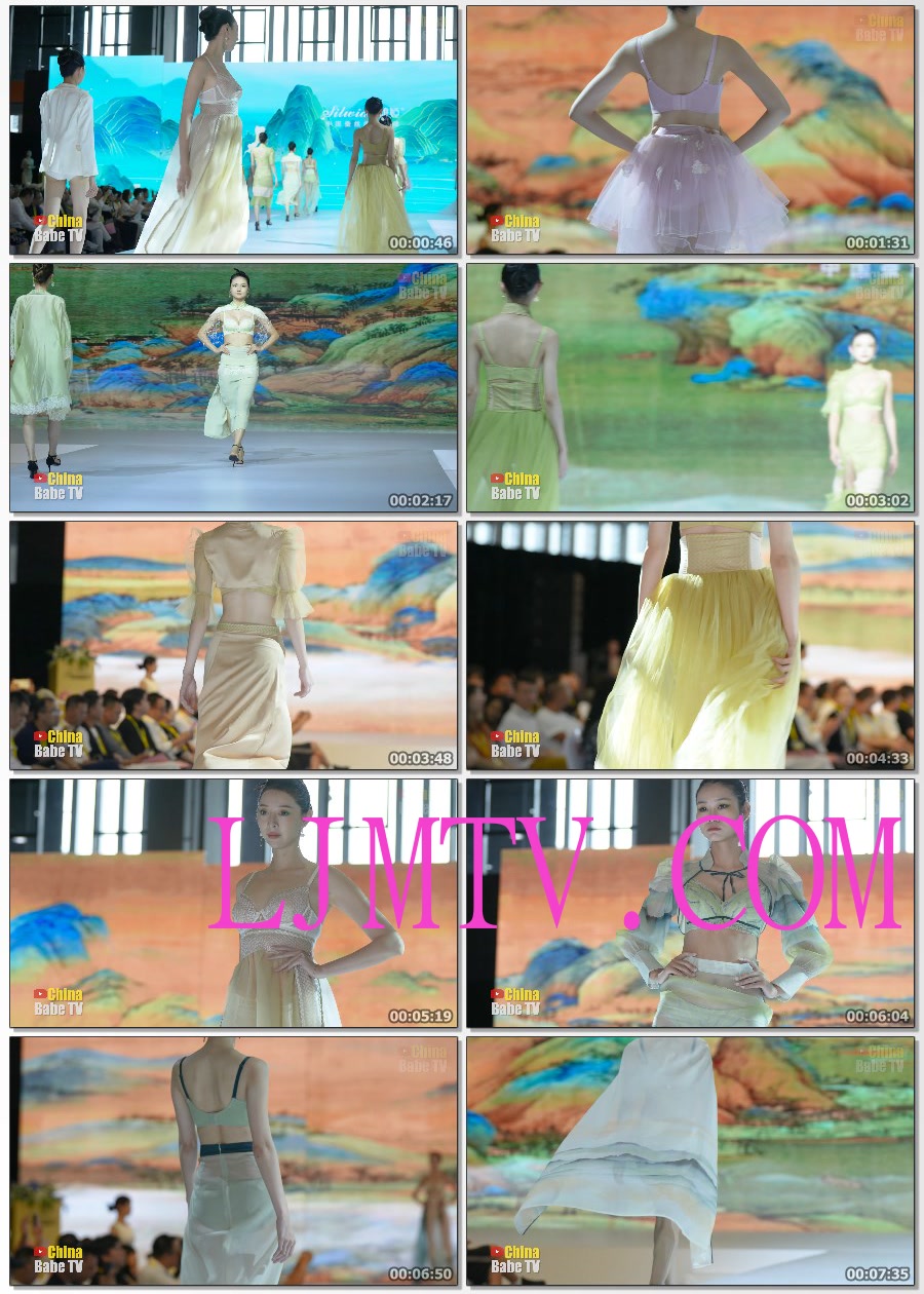 4K走秀横屏2023广州针博会-开幕式古风内衣秀（特写版）