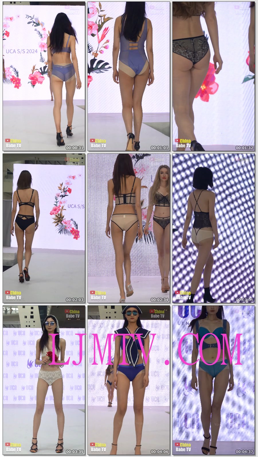4k视频竖屏2023上海布料展台内衣秀Part3