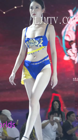 2023广州针博会卡她性感美女模特时尚内衣秀Show下着モデル