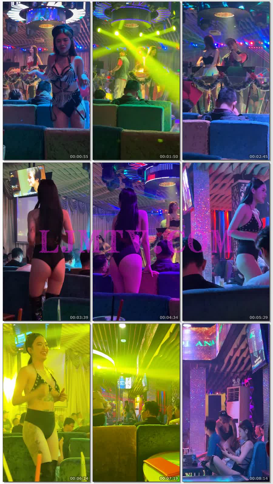 头戴墨镜的铆钉比基尼高腰裤热舞纹身妹-4K视频
