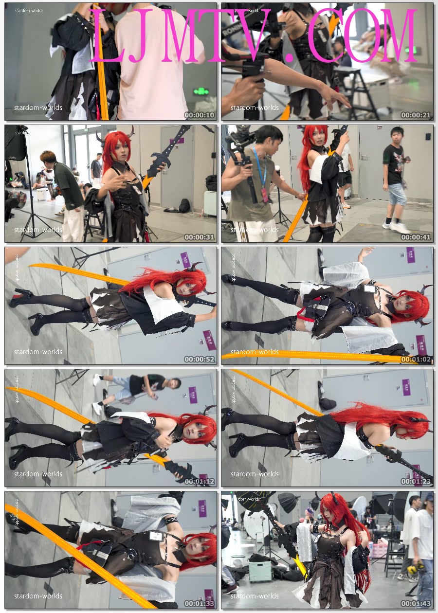 アークナイツコスプレ明日方舟史尔特尔cosplay2023深圳国际电玩节