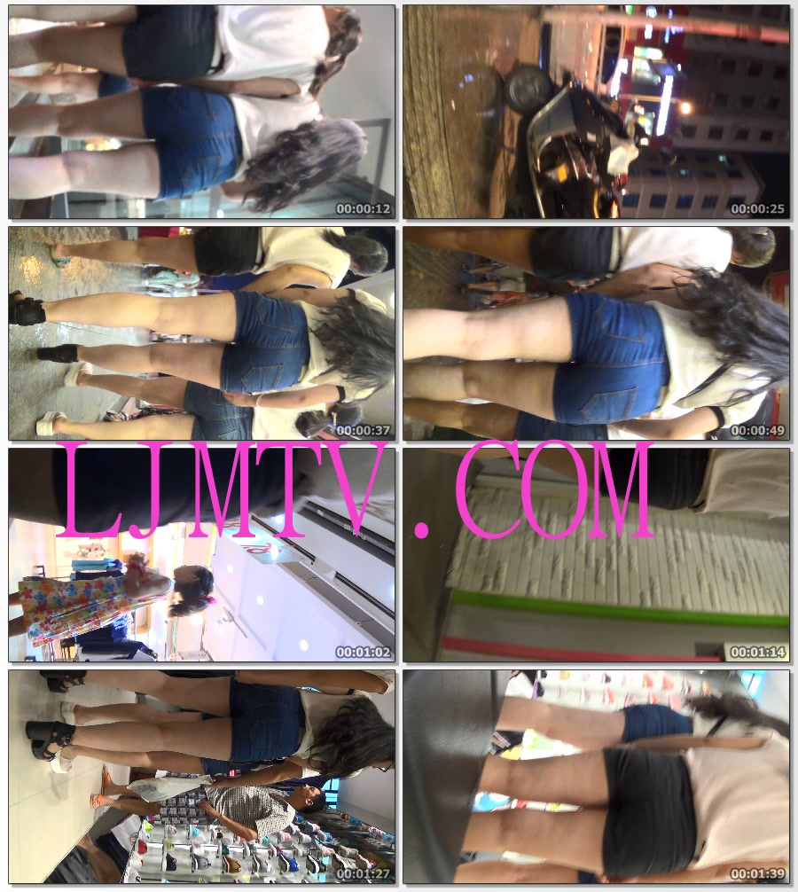 麋小鹿大师2013-2014街拍视频合集2-翘臀紧身牛仔热裤-01