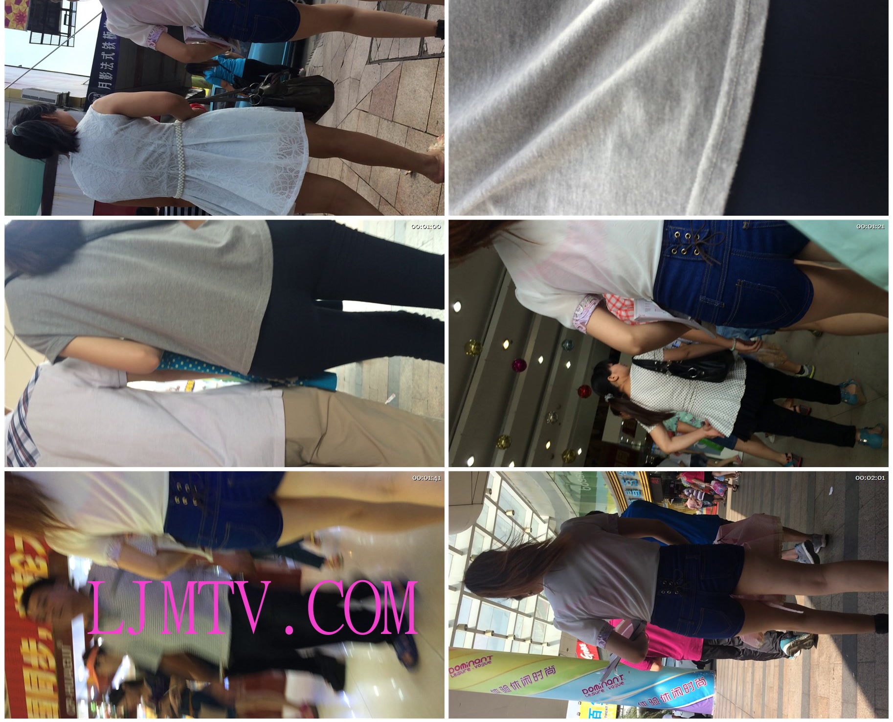 小龙大师精品街拍系列合集-超紧牛仔热裤少妇