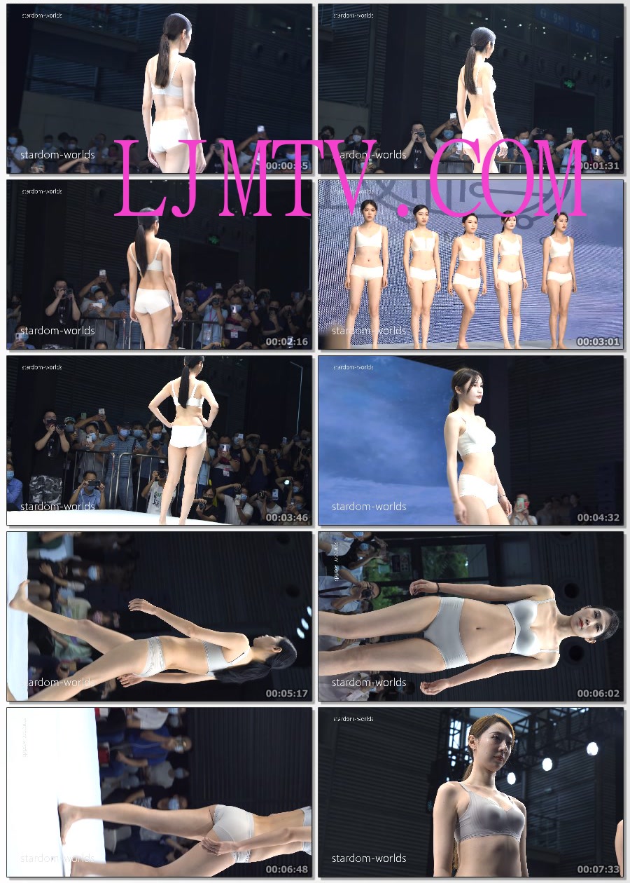 2022深圳内衣展维娅梦性感美女模特内衣秀场台秀下着モデルShow