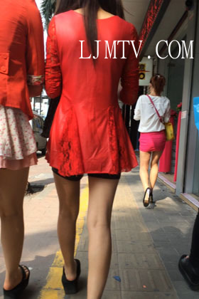 小龙大师精品街拍系列合集-性感红裙美腿小少妇