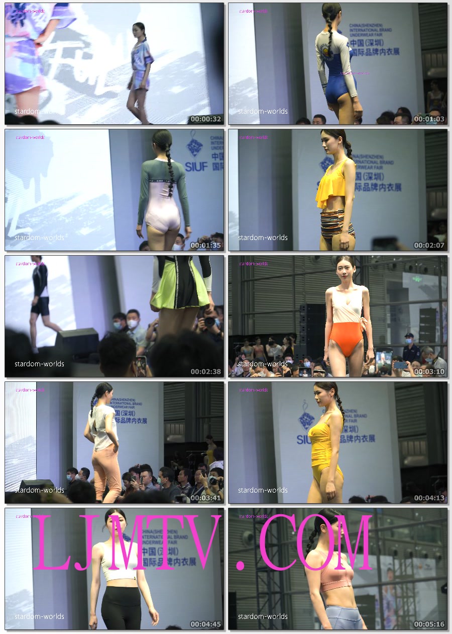 2023深圳内衣展晋江泳装秀小黄鸭内衣秀美女模特时尚秀场Show