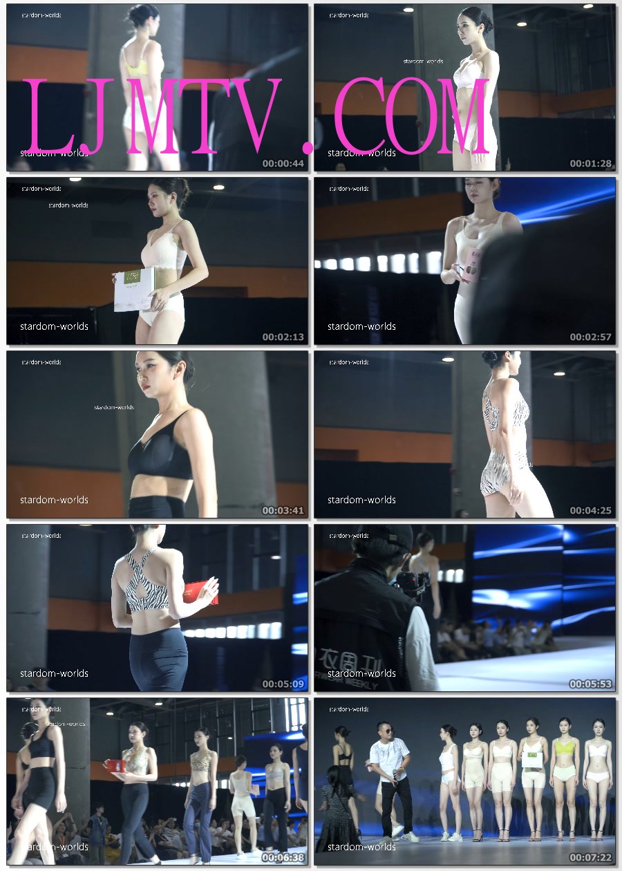 2023广州针博会美女模特妙尔姿内衣秀美体塑身内衣秀Show下着モデル
