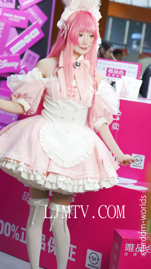 2026萤火虫漫展唯品会兔耳女仆cosplayロリータ
