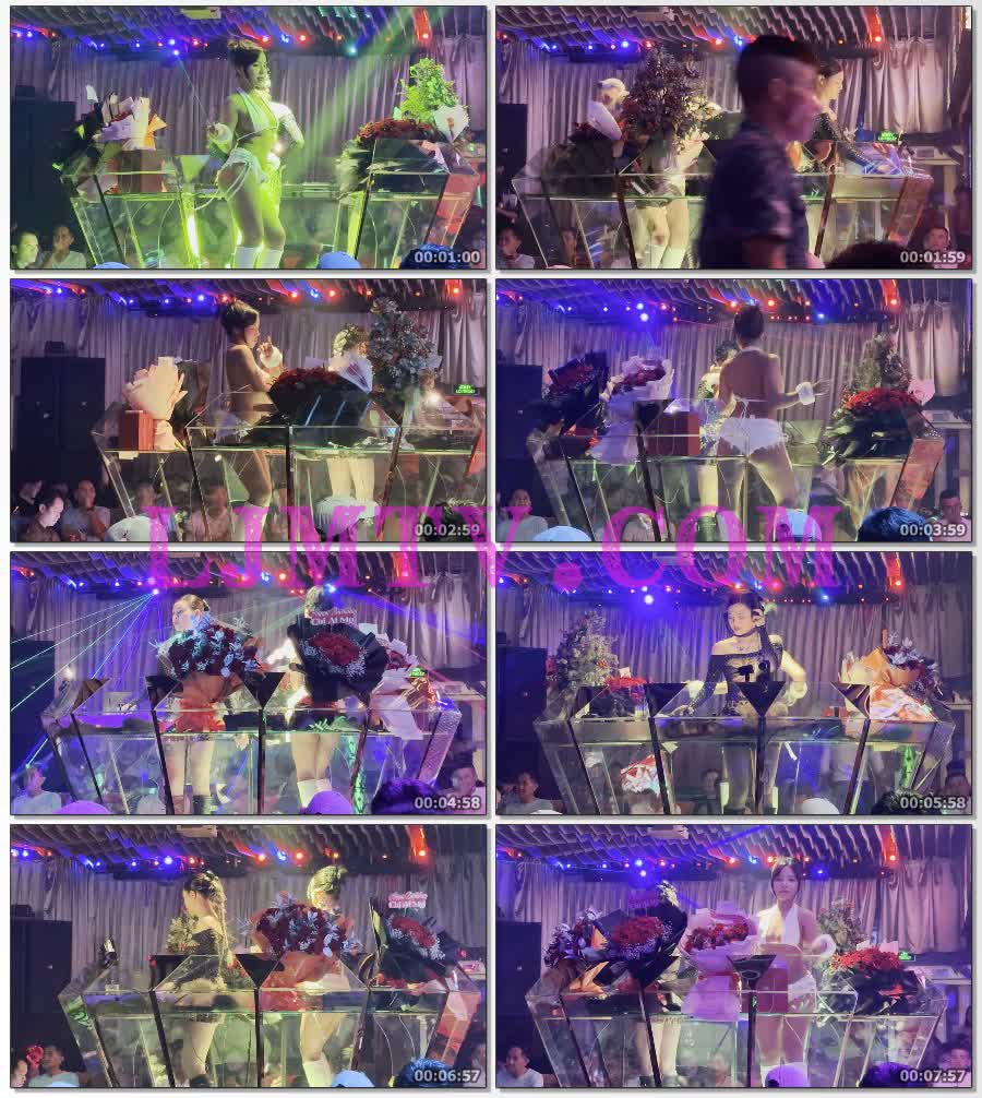 白色挂脖裹胸的白色牛仔热裤白皮靴辣妹舞蹈-4K视频