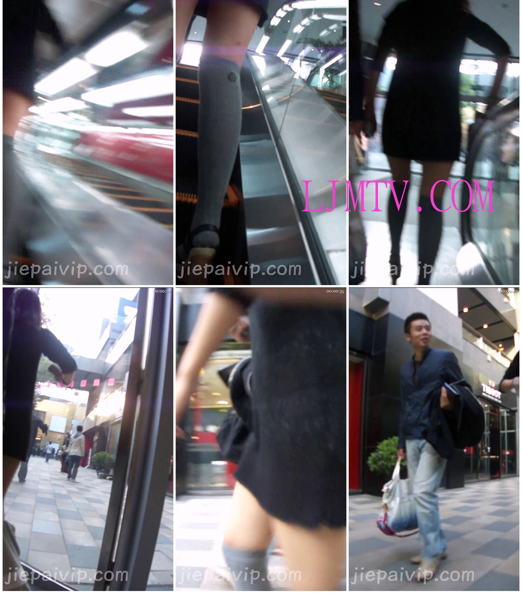 街拍VIP经典CD精选系列11季1-3-穿丁字裤的骚女