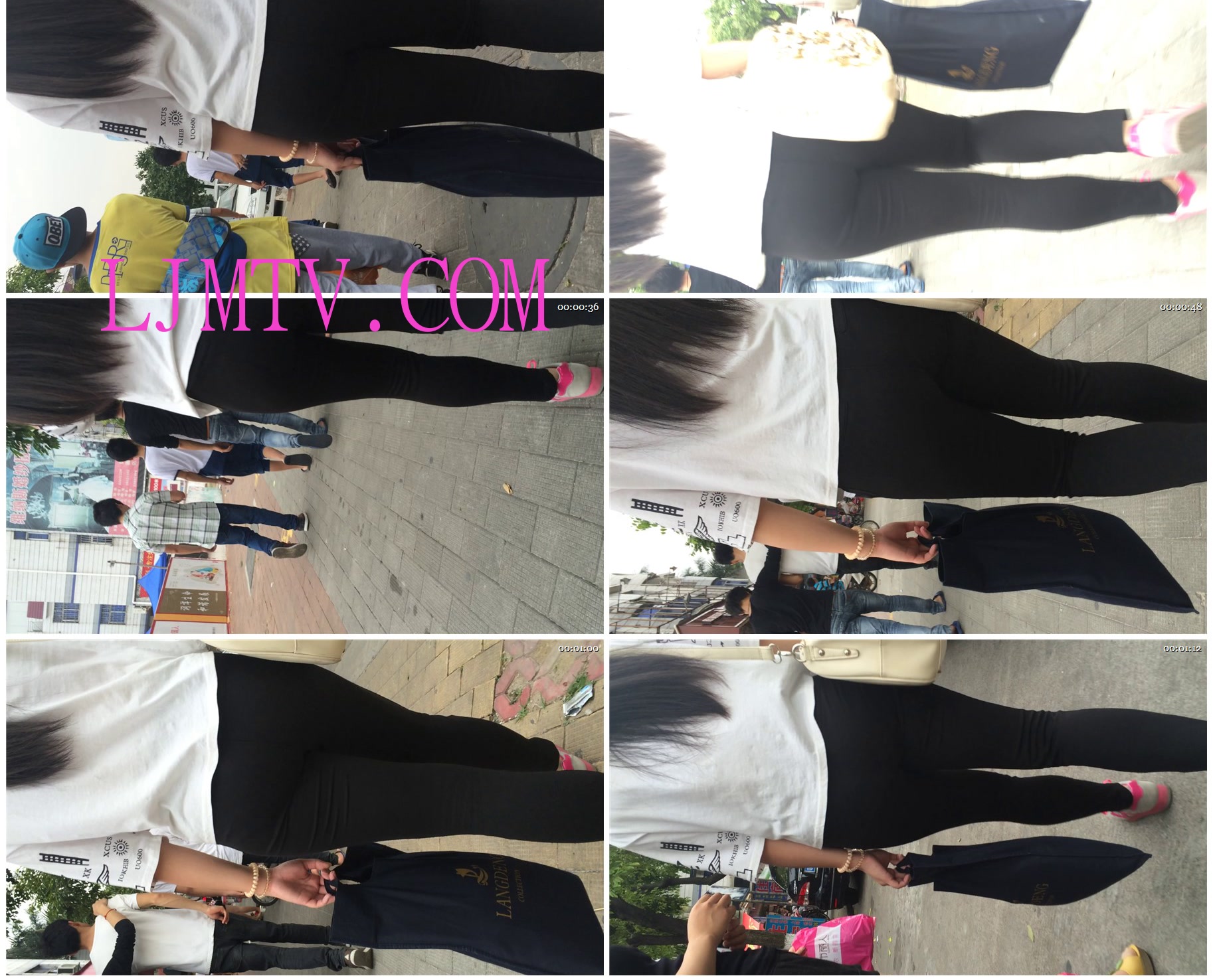 小龙大师精品街拍系列合集-紧身打底裤屁股大