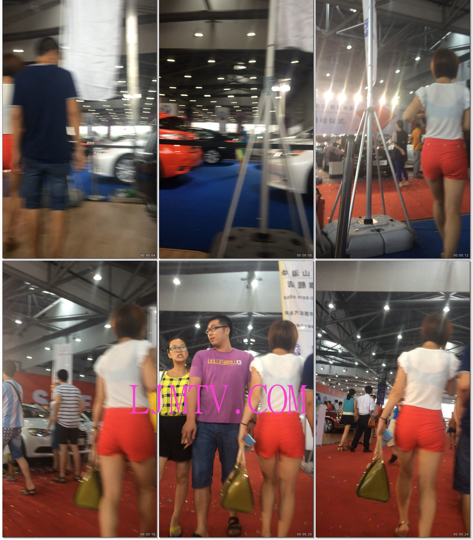 小龙大师精品街拍系列合集-红色热裤小少妇-02