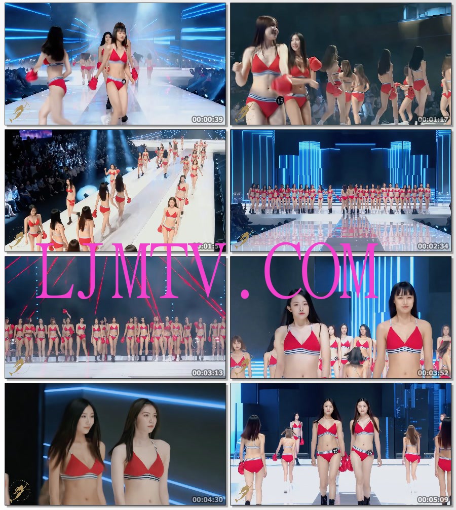 内衣秀超模4KSIUF2021超模大赛40位超模同场竞技活力比基尼秀