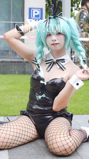 2025萤火虫漫展初音ミクバニーガール初音未来兔女郎Cosplay