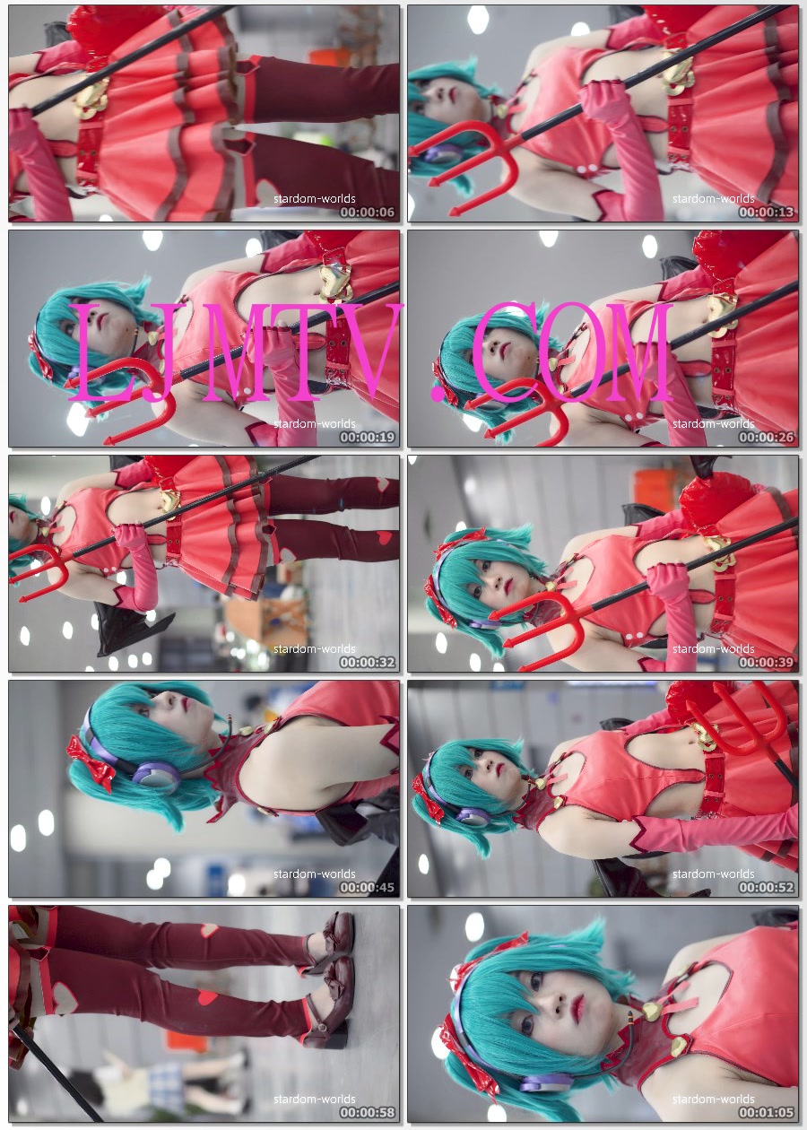 初音未来小恶魔cosplay初音ミクコスプレ2021深圳无限幻想漫展
