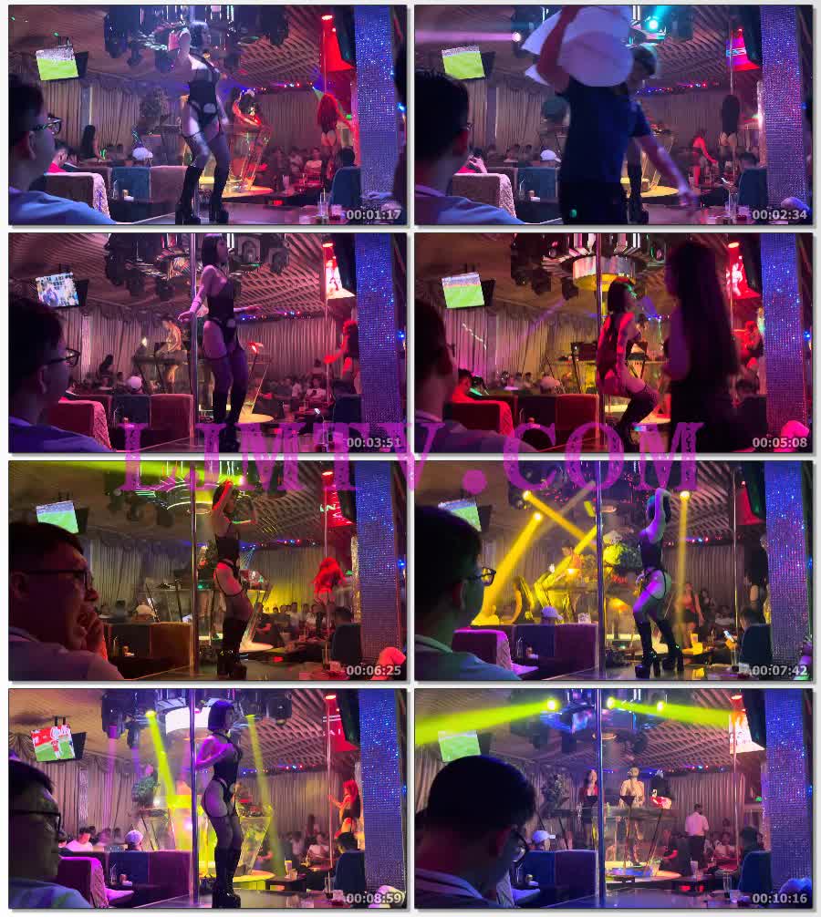 黑色镂空全身网衣束腰三角裤的短发黑靴女孩-2K视频