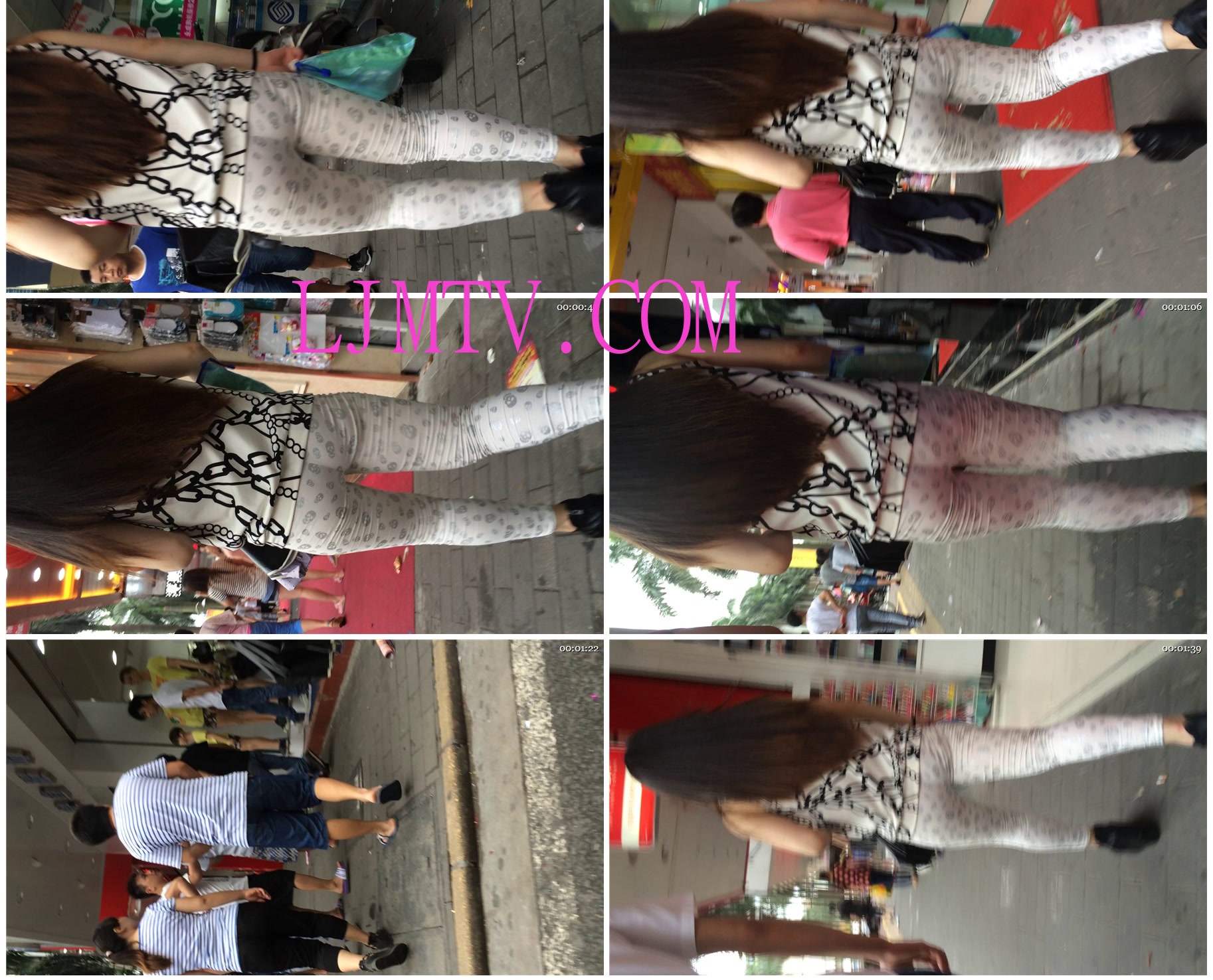小龙大师精品街拍系列合集-性感紧身布裤少妇