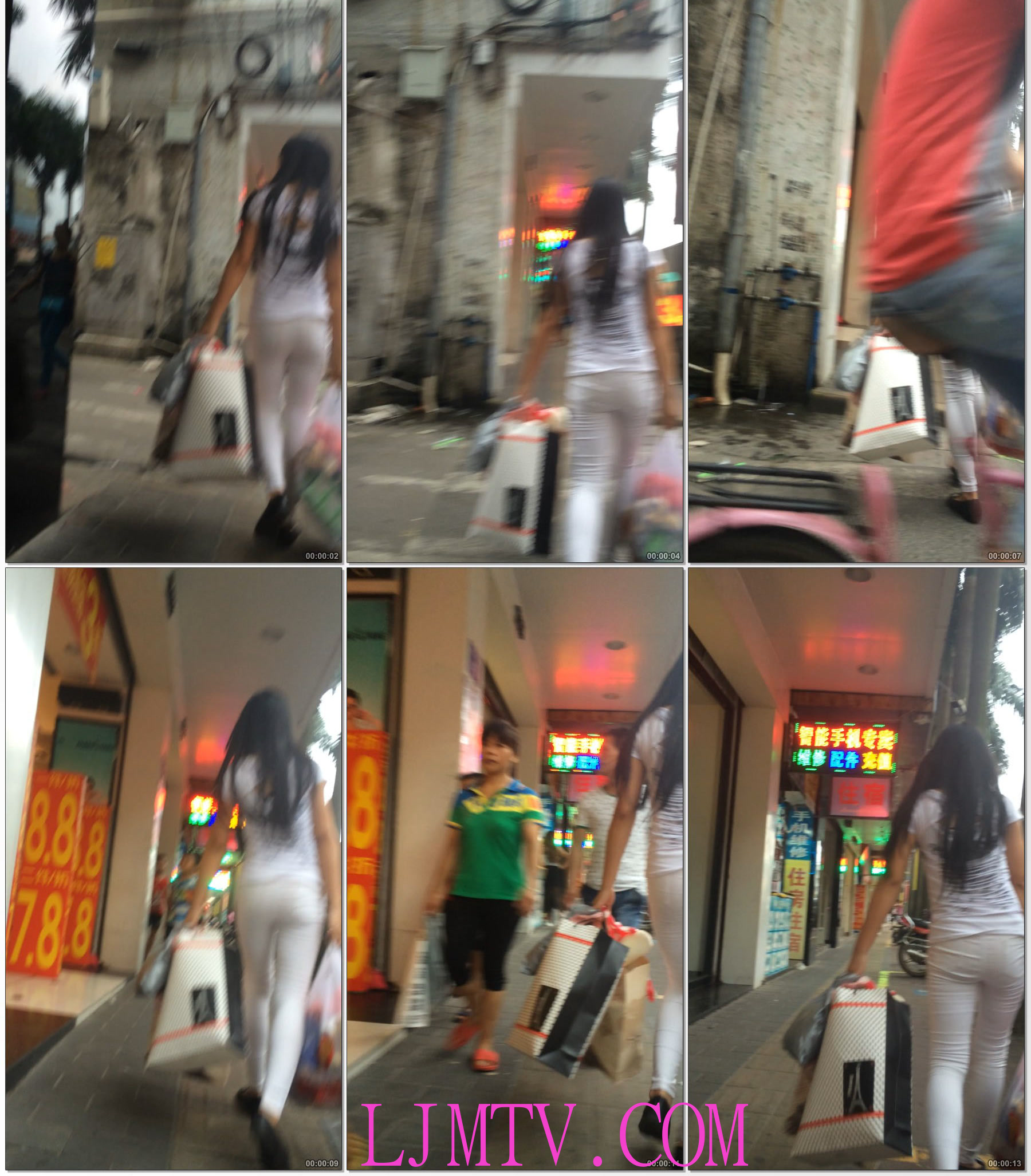 小龙大师精品街拍系列合集-性感翘臀蓝裤小妹-03