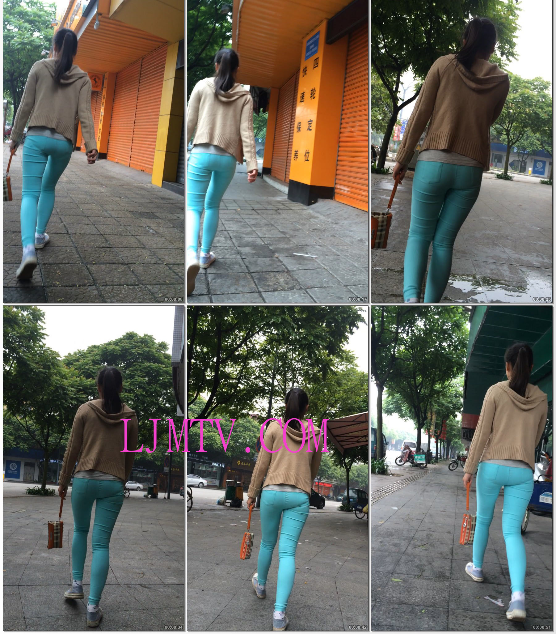 小龙大师精品街拍系列合集-街拍打底裤小少妹