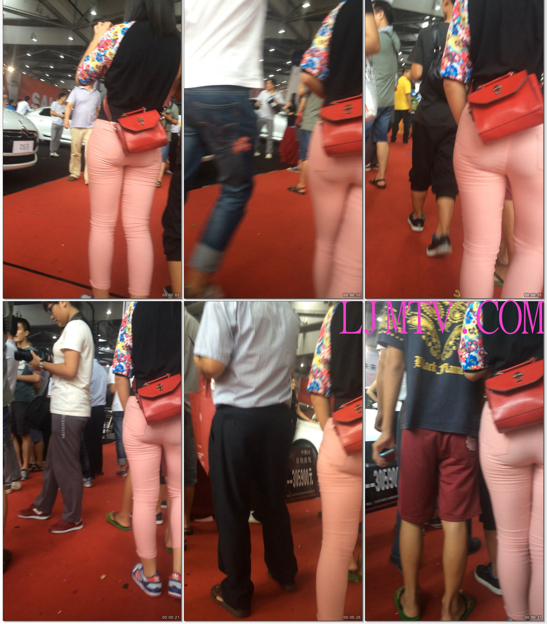 小龙大师精品街拍系列合集-性感打底粉裤少妇-03