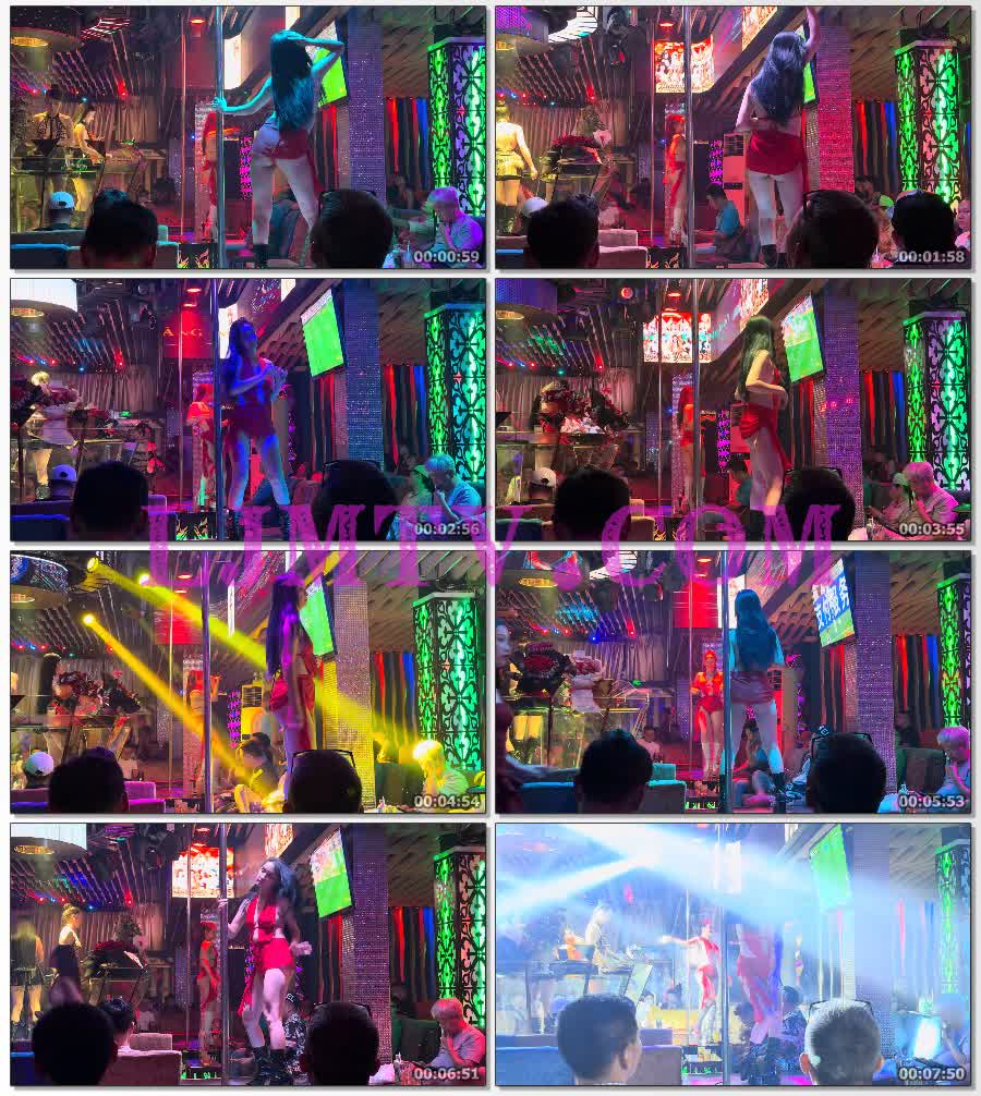 身材平平无奇的红色绑带连体超短裙的黑靴舞娘-4K视频