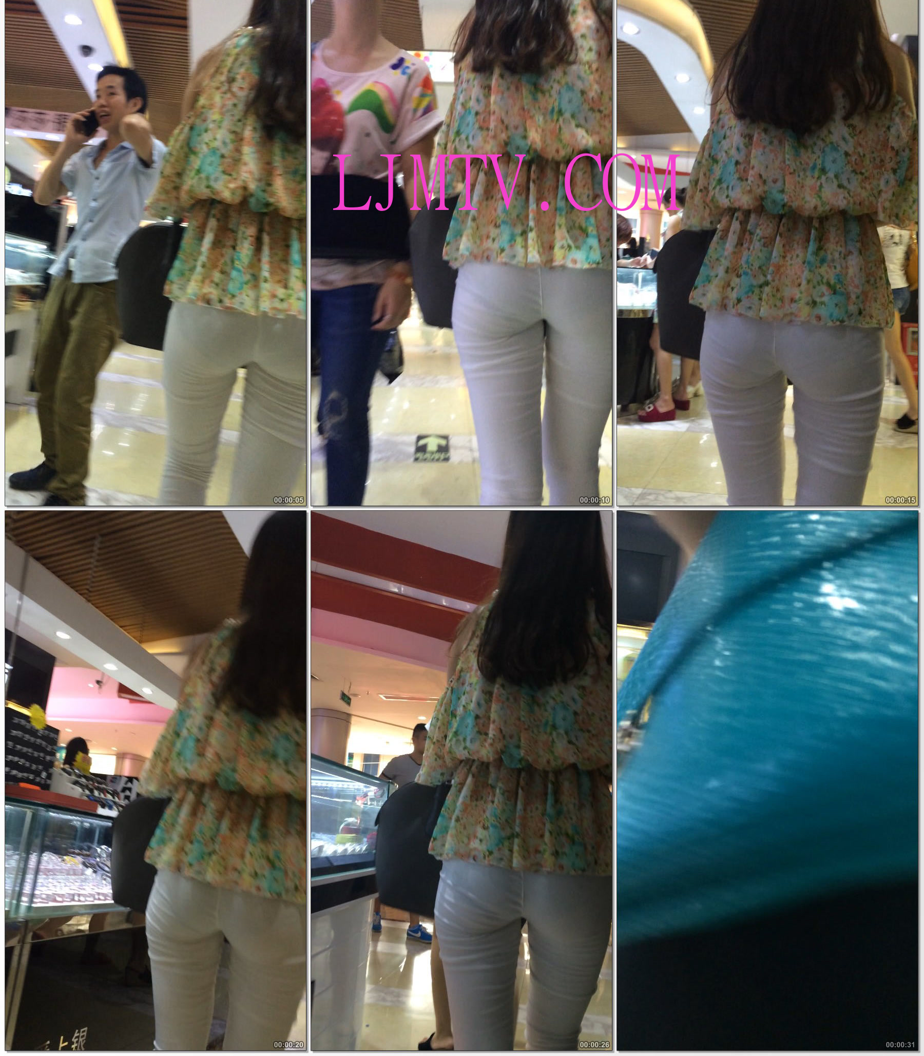 小龙大师精品街拍系列合集-商场白紧裤少妇