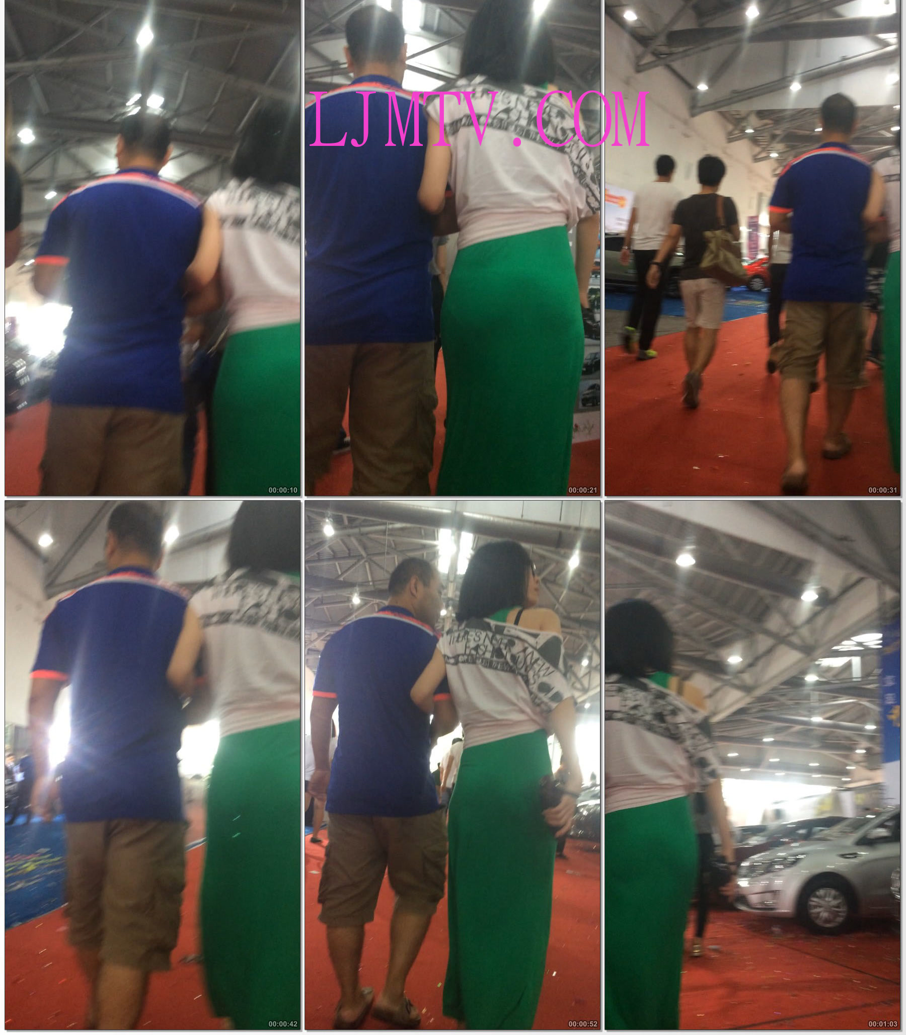 小龙大师精品街拍系列合集-绿色长裙性感少妇-06