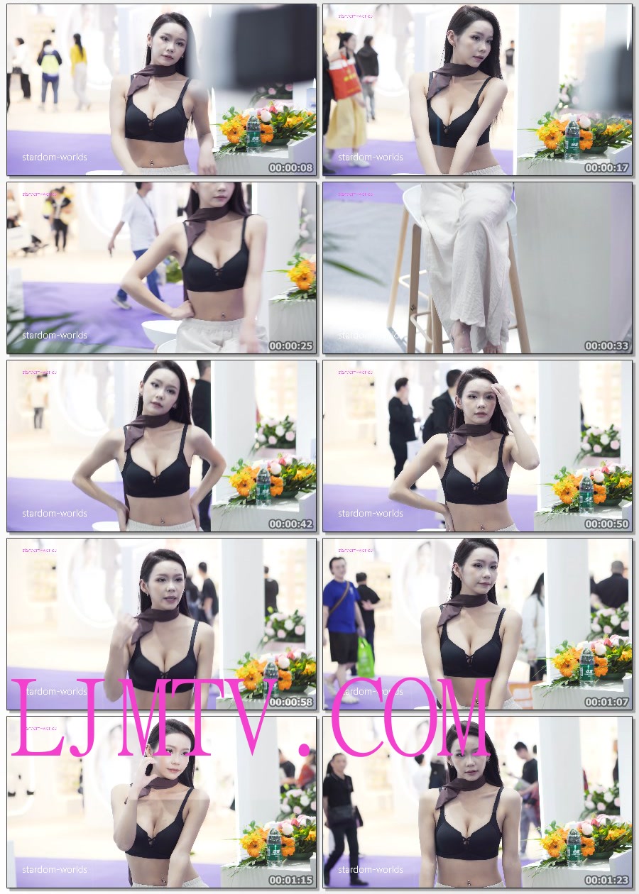 2025深圳内衣展谷茂无痕5性感美女模特内衣秀Show下着モデル