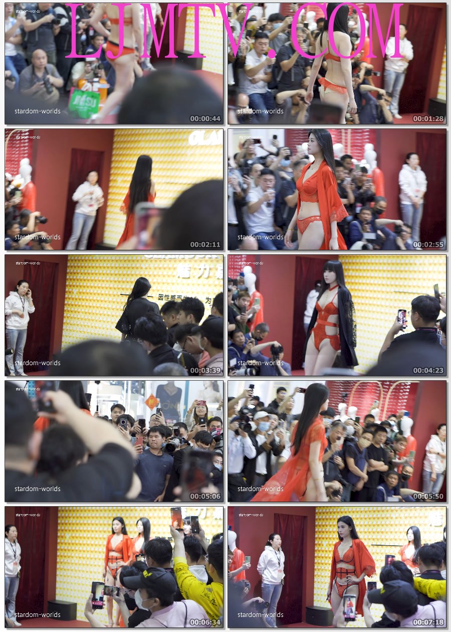2025深圳内衣展魅力嘉内衣秀美女模特时尚走秀Show下着モデル