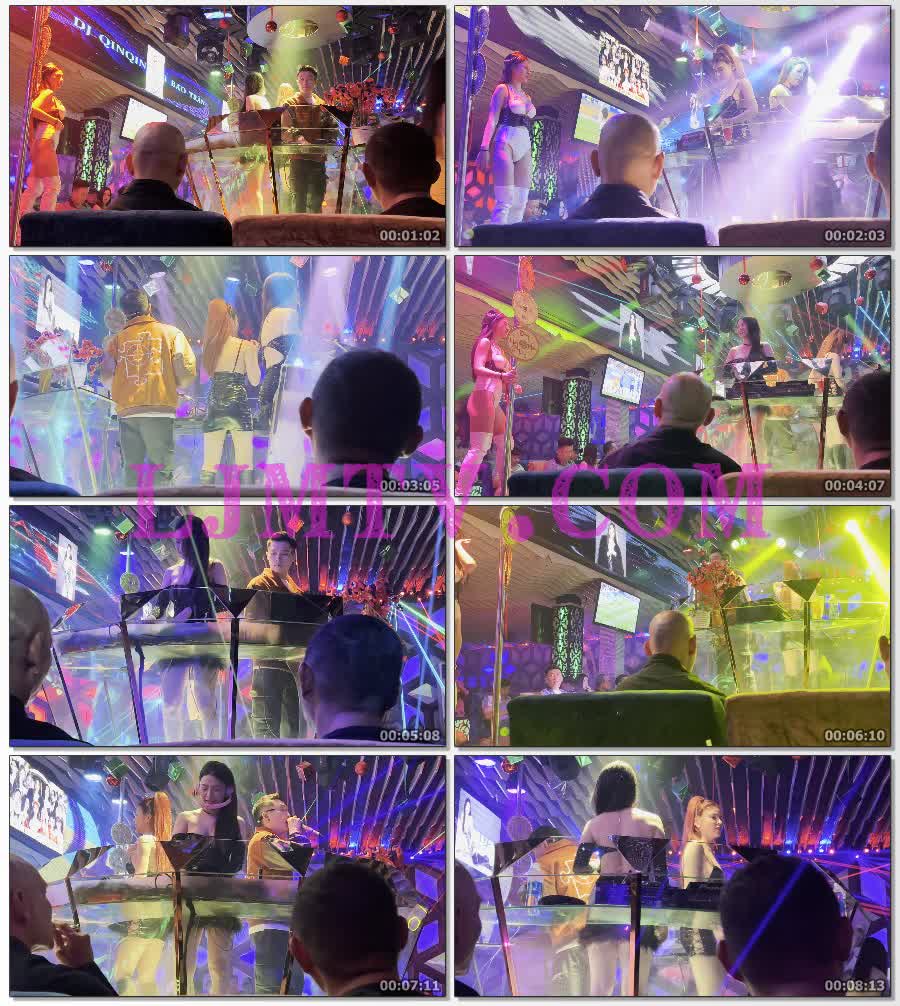 长发甜妹白色胸罩黑色束腰漆皮白色高腰裤过膝白靴钢管舞-4K视频