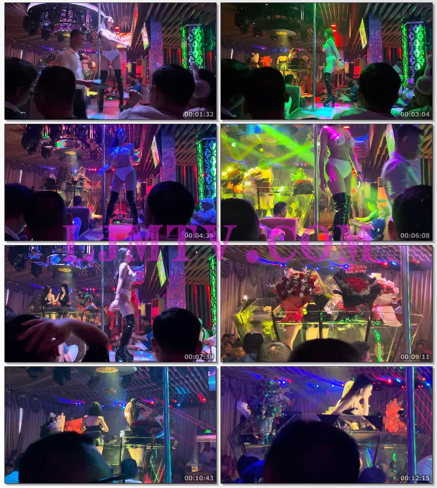可爱小猫奶罩的腹部纹身白色高腰裤的过膝黑靴高挑美女-4K视频
