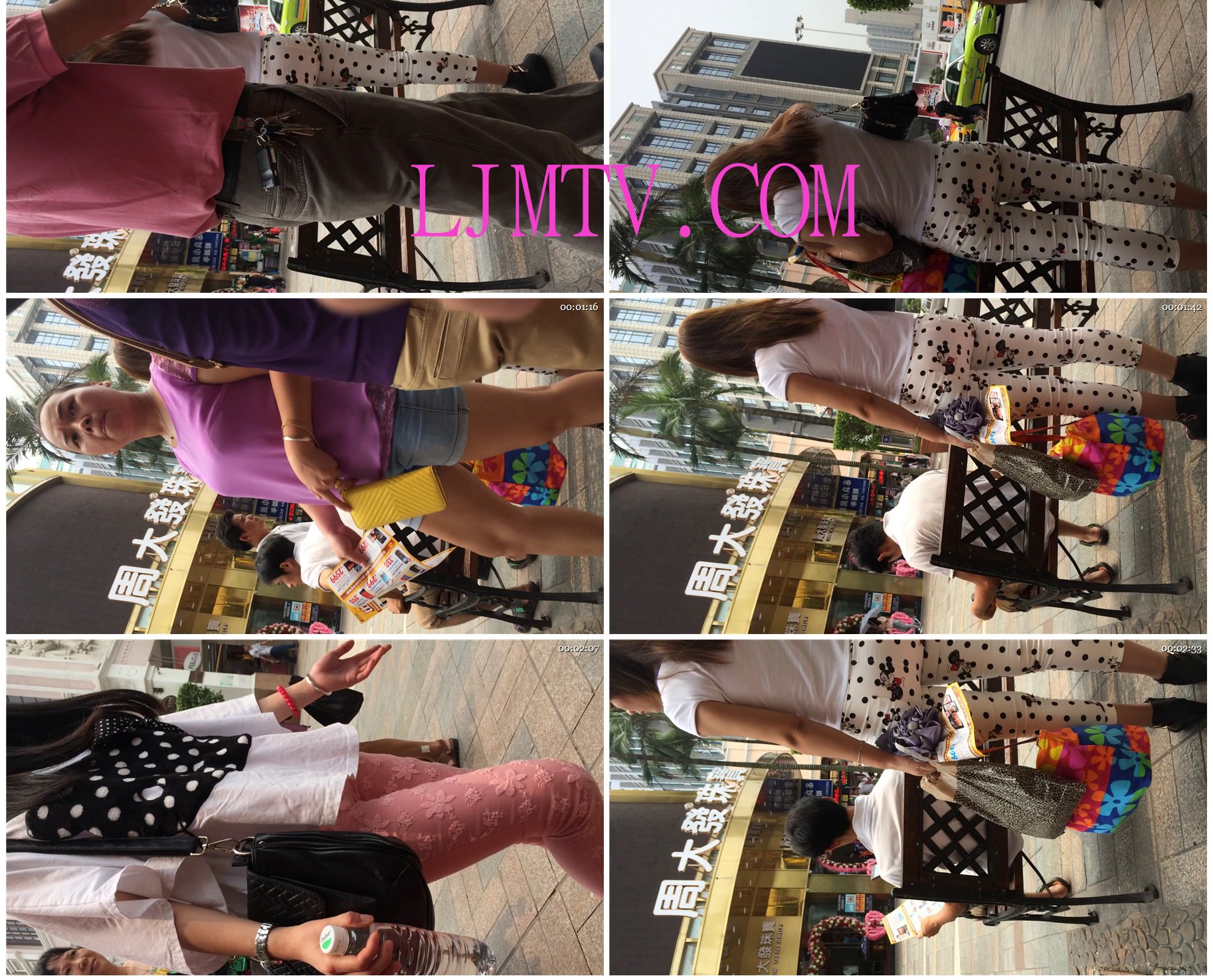 小龙大师精品街拍系列合集-斑点布裤少妇