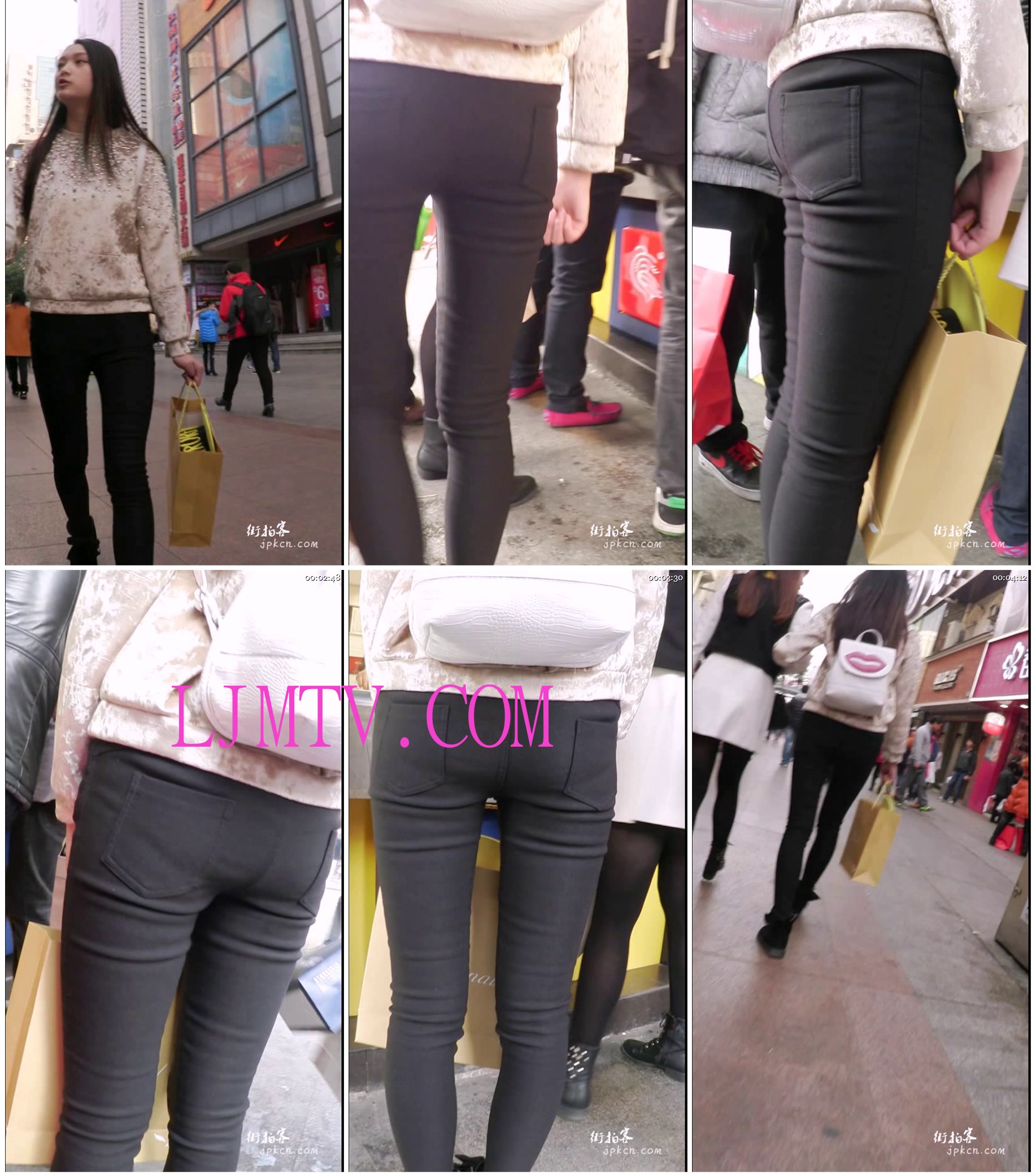 街拍客精选紧身裤热裤全集视频901-1000-极品紧身裤少女清纯脸蛋魔鬼身材啊！（第二季）
