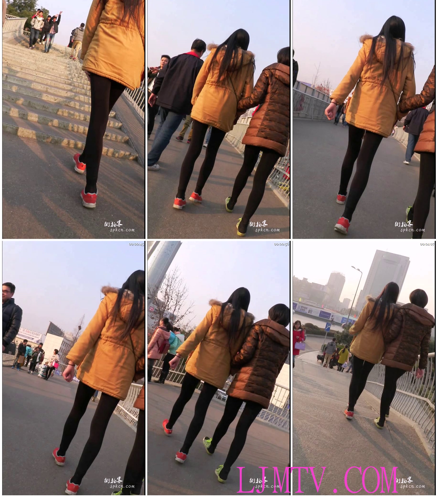街拍客精选紧身裤热裤全集视频901-1000-极品美腿姐妹花