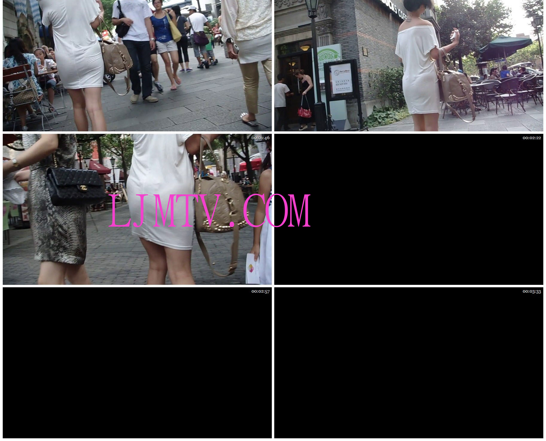 街拍客极品街拍视频JPP1-JPP217-白裙配黑小丁，PG的透明度简直想让男人不想活了