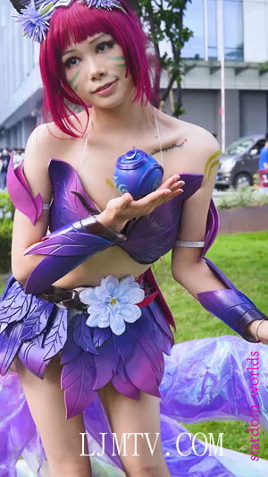 是什么让我们相遇cosplay阿狸永恒之森英雄联盟24届广州萤火虫漫展-63コスプレコミケCosplay