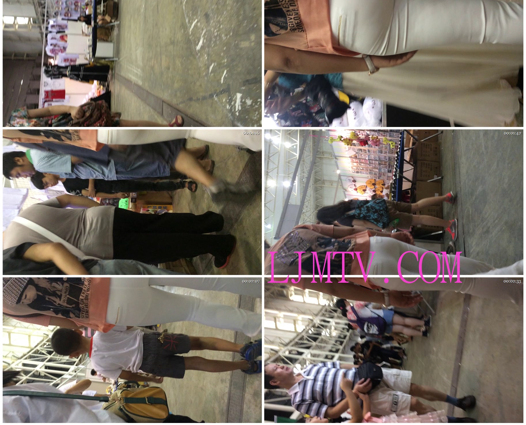 小龙大师精品街拍系列合集-超长时间跟拍白裤清晰内痕-02