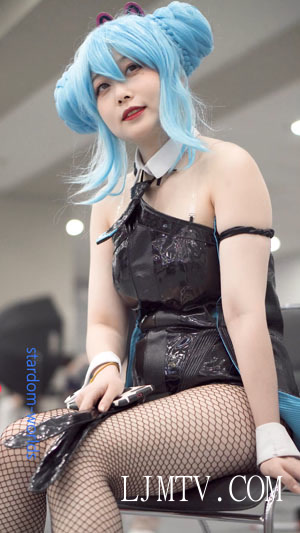 バニーガール初音ミクコスプレ可爱性感初音兔女郎cosplay2021深圳无限幻想漫展