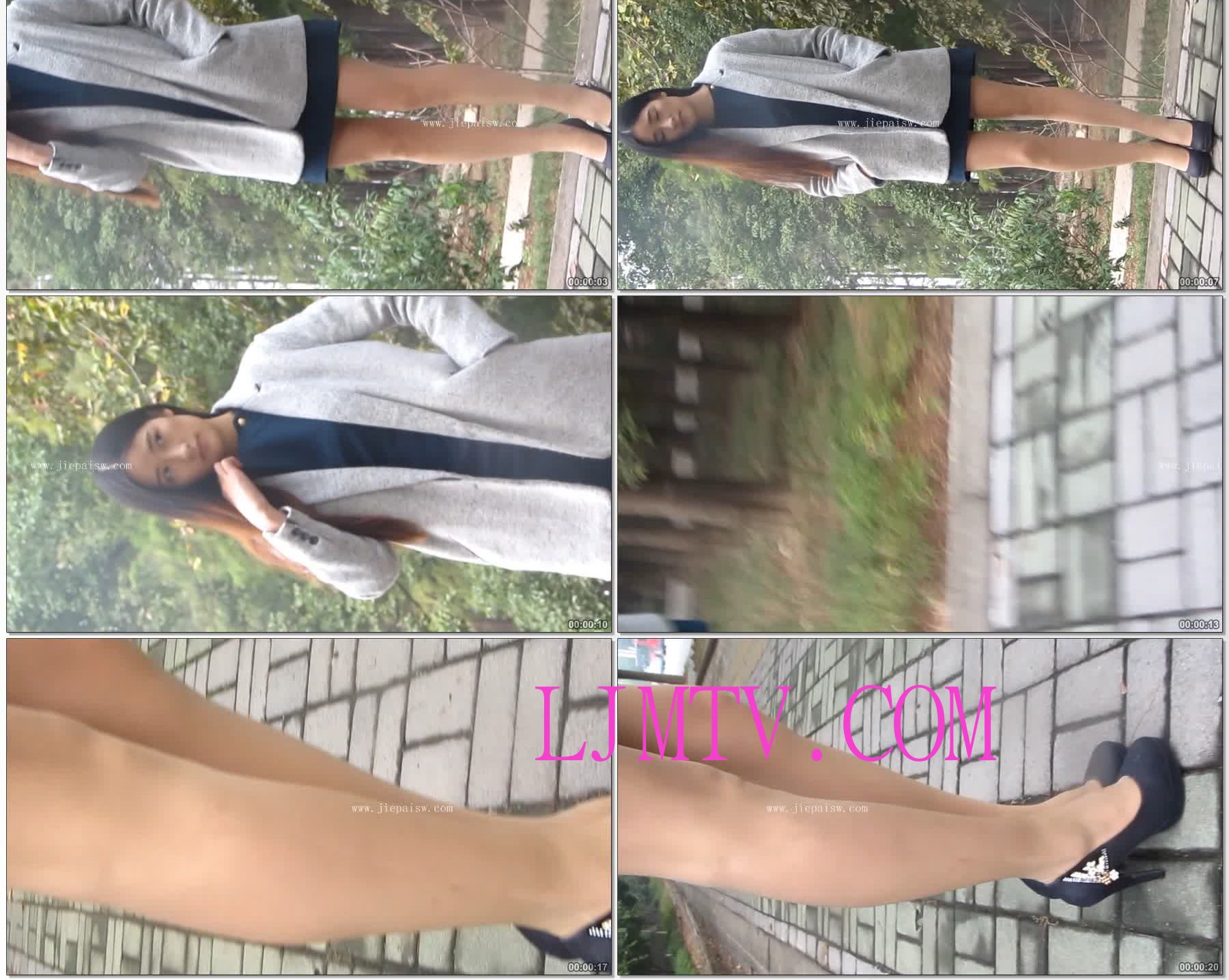 大忽悠买丝袜2013.11.17清纯长腿美女分别穿空姐装和制服白领装在商场和户外展示丝袜长腿并脱下原味丝袜脱丝袜动作太诱惑了1 (2)(New1)