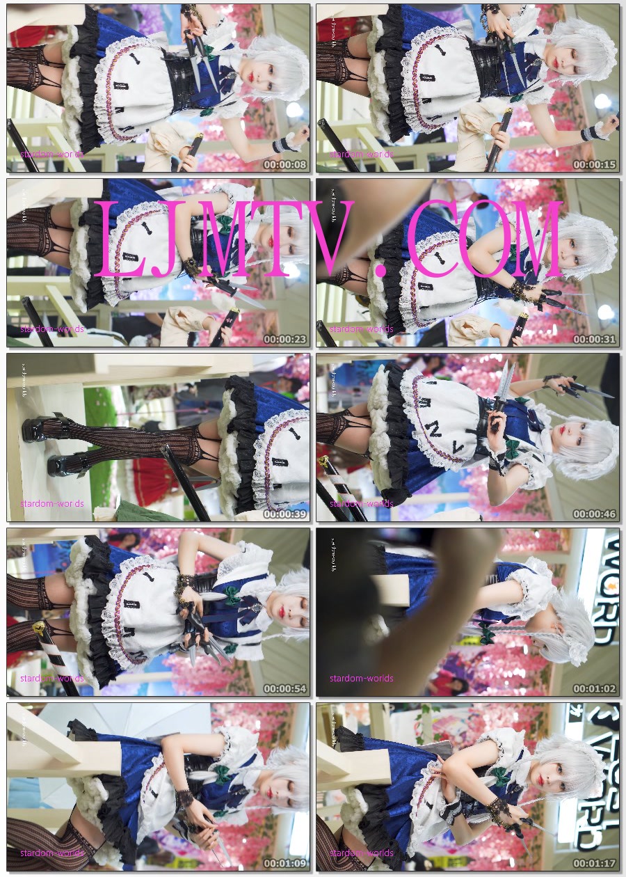 【4K】十六夜咲夜cosplayコスプレ东方2021广州CICF漫展