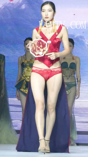2023广州针博会缔妒内衣秀美女模特内衣秀下着モデルShow