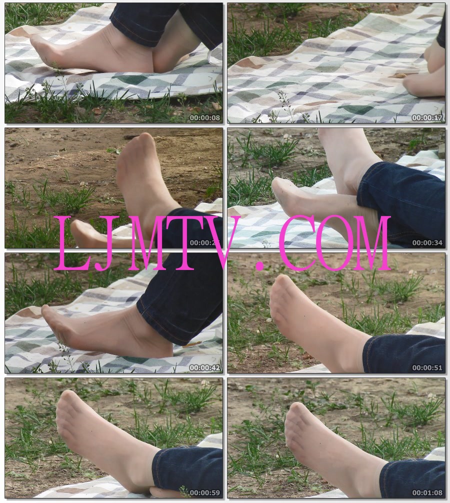 街拍大师applejuice高清拍摄高跟丝袜第5集-牛仔裤肉丝姑娘在布单上晾晾倩细肉丝脚
