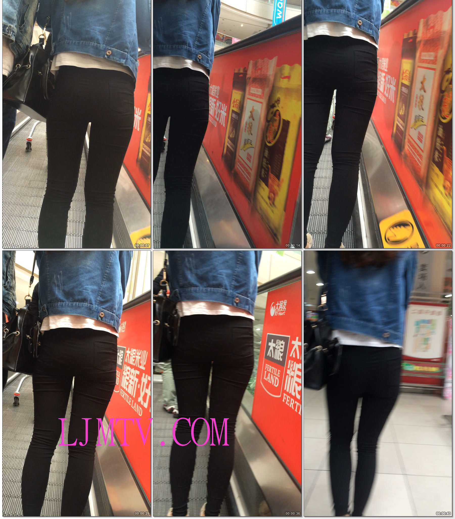 小龙大师精品街拍系列合集-紧身打底裤上电梯