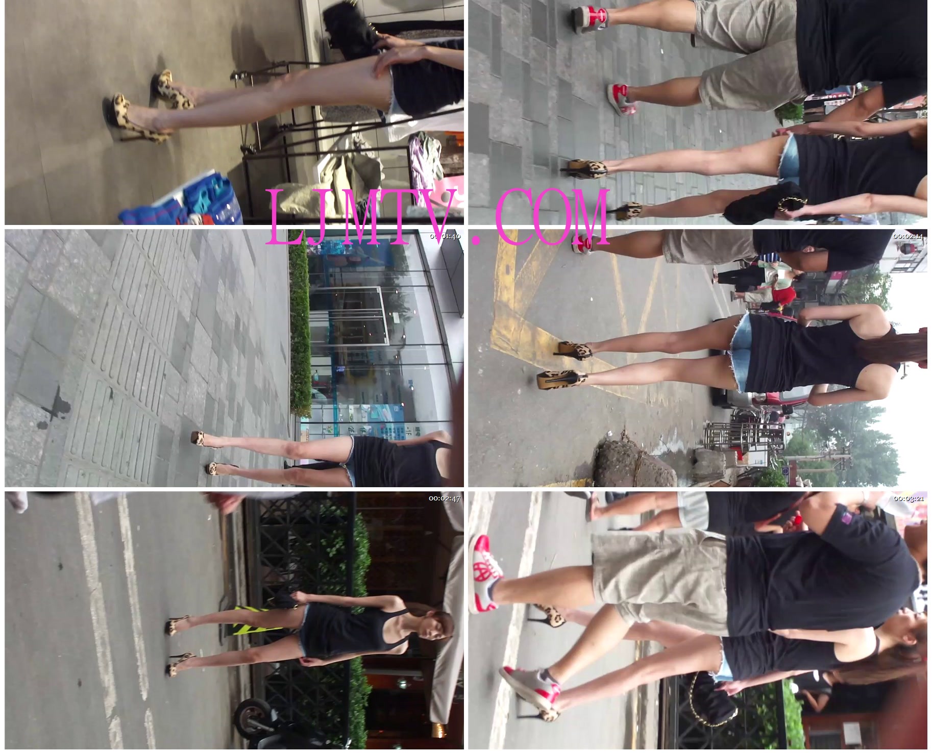 海阔天空热裤街拍视频102部合集跟拍性感热裤成熟少妇-01