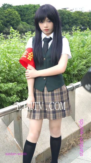 蓝原芽衣コスプレ制服cosplay2023广州艾妮漫展