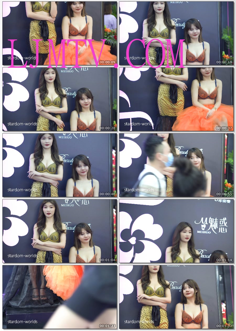 4K2022深圳内衣展多彩多姿魅惑性感美女模特内衣秀ModelShow下着モデル