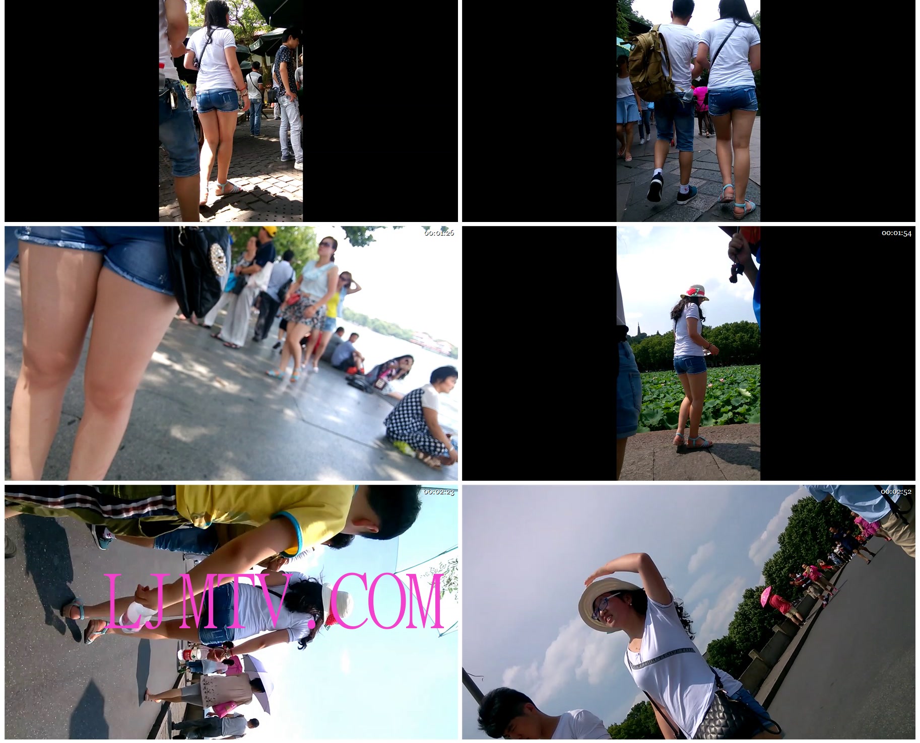 蚕豆大师超短热裤街拍视频系列-3